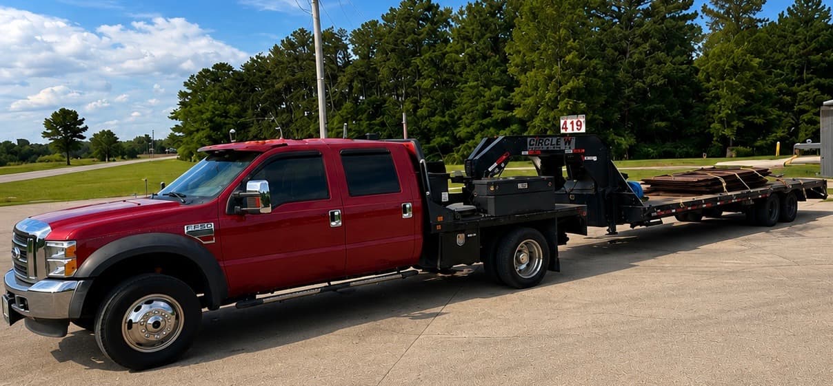 Gooseneck Trailer Hauling Services -32 ft